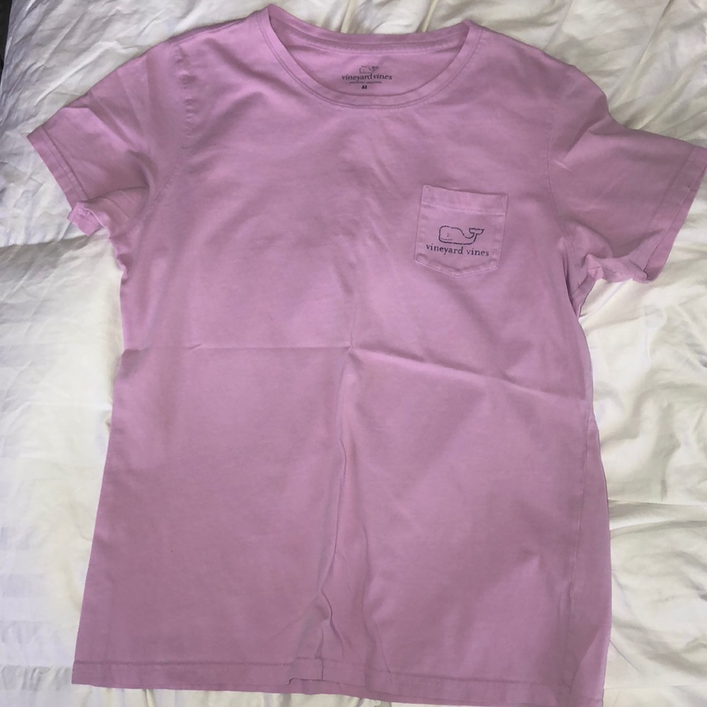 purple short sleeve shirt from vineyard vines